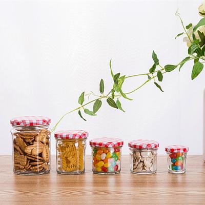 China Sustainable Food Grade Custom Packaging Glass Pudding Jars For Jams In Bulk for sale