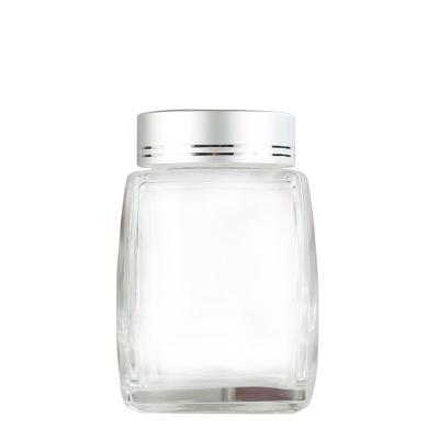 China 50ml 100ml 180ml 280ml 380ml 500ml 730ml Square Reusable Honey Jam Storage Jar Glass Jars for sale