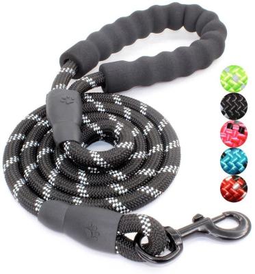 China Lights Dog Leash with Comfortable Padded Handle and Highly Reflective Leads for Small Medium and Large Pets for sale