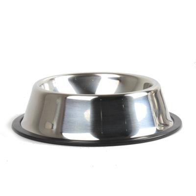 China Viable Wholesale Pet Food Feeding Stainless Steel Dog Bowl Cat Feeder Bowl Metal Water Bowl for sale