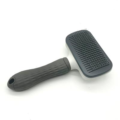 China Hot Selling Cat Brush Tool Grooming Self Stocked Pet Hair Comb Pet Grooming Comb Dog Cleaning Remover for sale