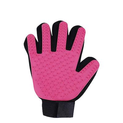 China Sustainable Pet Hair Remover Pet Grooming Brush Soft Deshedding Animal Gloves for sale