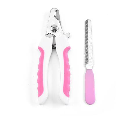 China Wholesale Stocked Professional Cat Dog Nail Clipper Cutter With Sickle Stainless Steel Pet Nail Clipper for sale