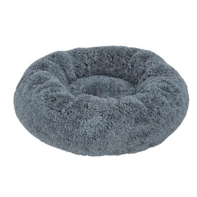 China Custom Made Comfortable Donut Plush Beds Cat Bed No Slip Colorful Plush Waterproof Breathable Hot Selling Waterproof Luxury Dog Bed for sale