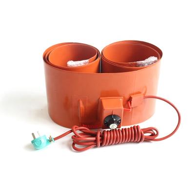 China GlueBarrel 250x1740mm Oil Drum/Gas Cylinder/Silicone Drum Heater Flexible Rubber Pad with Dial Thermostat Controller for sale