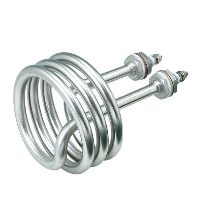 China Hotels Dishwasher Stainless Steel Spiral Coil Heaters Tubular Tube Heating Element for sale