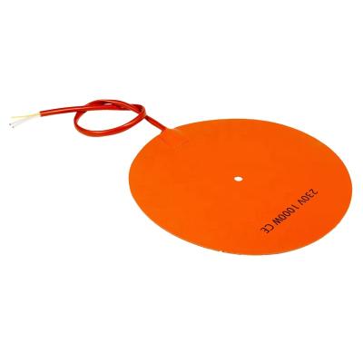 China Round Hotels 220v Silicone Heater For Machine Electric Flexible Silicone Rubber Sheet Heater for sale