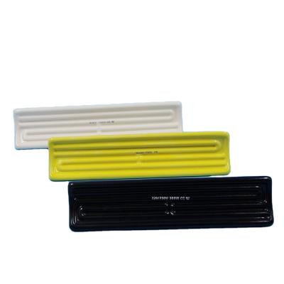 China Factory Flat Ceramic Heater Element 1000w 220v 650w Infrared Ceramic Heater Yellow for sale