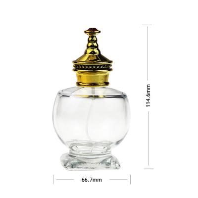 China 30ml 50ml 80ml 100ml 120ml150ml cosmetic luxury recyclable glass perfume bottle with pump spray cap for sale