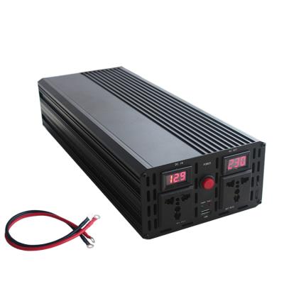 China Aluminum Alloy Case Popular Factory Price Car Inverter Off Grid Inverter AC 220v DC 12v For 1000w 1500w for sale