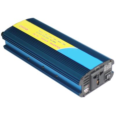 China Motor 1000W 800W 300W Solar Power Inverters 12V DC to 110V 220V 50Hz Modified Sine Wave Power Inverter with LED Display for sale