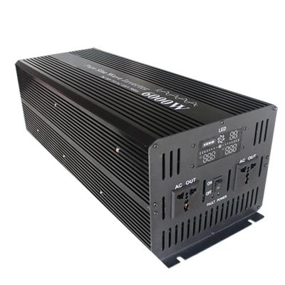 China Aluminum Alloy Case 6000w 24V 48V Pure Sine Wave Solar Power Inverter To AC 110 220v Off-Grid Solar System With CE RoSH for sale