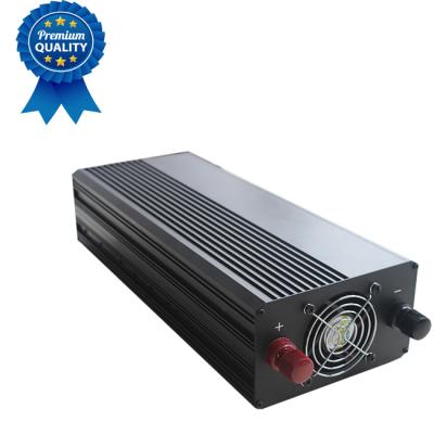 China 1500W Aluminum Alloy Case Double Sockets Solar Inverter Double -grid Display Inverter With Safe Protection 12V 220V Inverter for sale