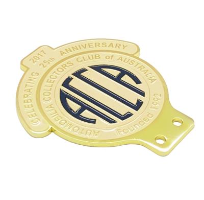 China High Quality Car Custom Logo License Plate Cup Medal Factory Metal Gold Medal Brand for sale