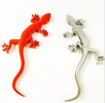 China Metal wholesale custom design your logo cheap metal car logo gecko decorative metal car signs for sale