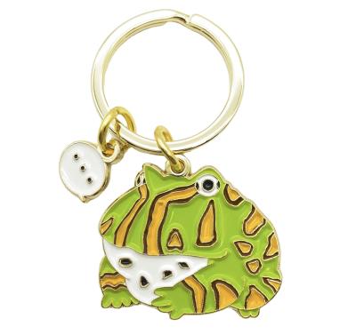 China 18K Global Exquisite Enamel Gold Plating Global Exquisite Enamel Spot Supply Order Metal Key Chain Metal Key Chain Direct Promotional Gifts for sale