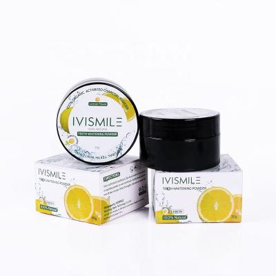 China 1-2 Times One Day Hot Products Cheapest Products IVISMILE 30 Gram Lemon Flavor Coconut Charcoal Mint Teeth Whitening Powder for sale