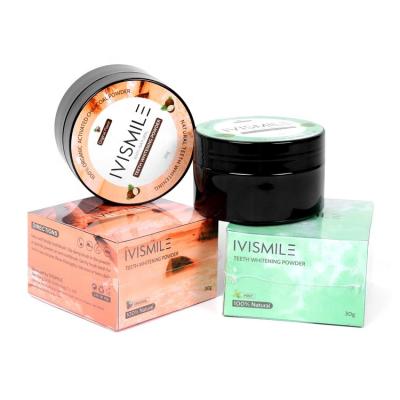 China Home Mint/Travel/Lemon/Orange Flavor Beauty Smile IVISMILE Teeth Whitener Charcoal Powder for sale