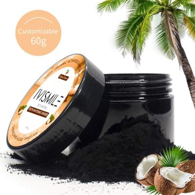 China Daily Use 2021 IVISMILE Mint Flavor Coconut Activated Charcoal Teeth Whitening Powder Private Labe for sale