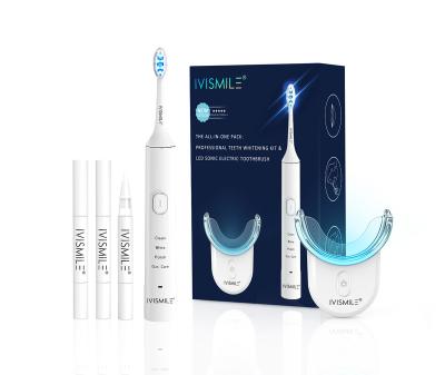 China Kit China Professional Dental Bleaching Logo Home Use Wireless IVISMILE Home Private Teeth Whitening LED Kit for sale