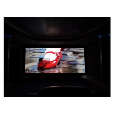 China Frame 0.6mm Gray Screen Projector Screen Cloth Single Layer Sound Transparent Projector Screen 100 Inch for sale