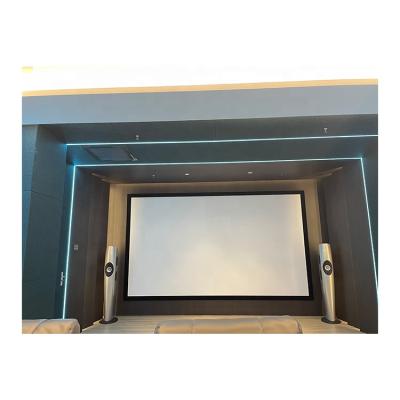 China Frame Large HD 11 9 PS 3D Projection Screen White Base Projection Screen Fabric With Frame for sale