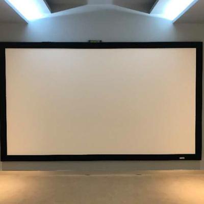 China Home Frame Projector 180 Inch White Silent Flexible Screen PS Frame Style Fabric Sales for sale