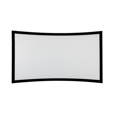 China Frame 120 Inch Aluminum Alloy Frame Curved Opaque White Projector Screen for sale