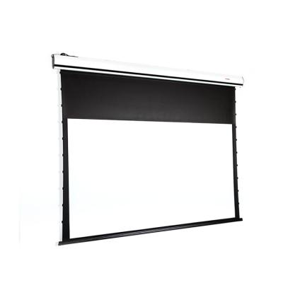 China 150 Inch Electric Sound Wire Stay 16:9 Transparent Motorized Projection Screen Transparent Screen for sale