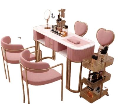 China Modern Customizable Modern Beauty Nail Salon Furniture Manicure Nail Table for sale