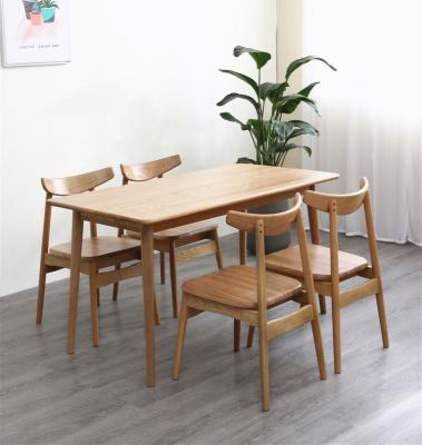 China Small Japanese Dining Table Family Wooden Solid Wood Dining Table and Chair for sale