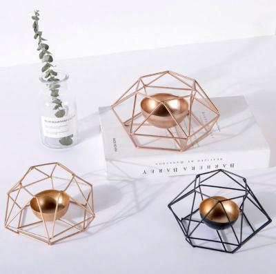 China Europe Morden Candle Holders Simple Decoration Tall Candle Holders For Weddings Geometric Candle Holders for sale