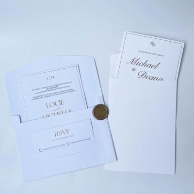 China Brand promotion/congratulation/invitation Fast Delivery Perfect Printing 25th Wedding Anniversary Luxury Wedding Invitation Wedding Invitation Card for sale