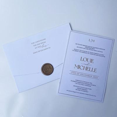 China Brand promotion/congratulation/invitation High Quality Economical Wedding Invitation Set Acrylic Card Wedding Invitation Card for sale