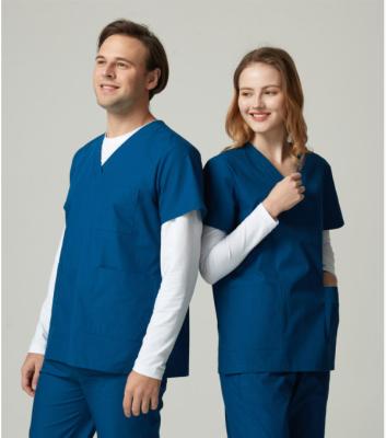 China Hospital hand wash clothes long-sleeved summer women's section doctors operation short-sleeved ward thin brushes oral dental coveralls for sale