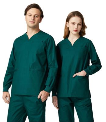 China Summer white short-sleeved female thin section coat female thin section coat plastic surgeon plastic surgeon doctor long-sleeved dental oral coveralls for sale