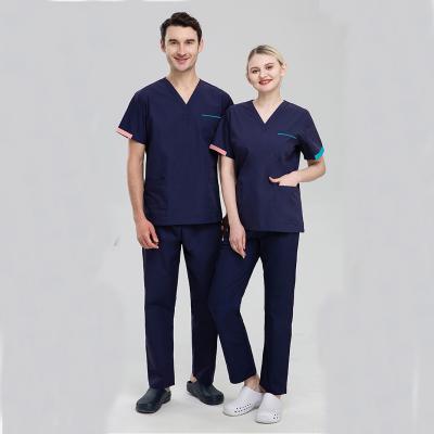 China Hospital Stomatologist Coveralls Split Plastic Operating Room Surgical Gown Pet Beauty Salon Brush Hand Plastic Suit for sale