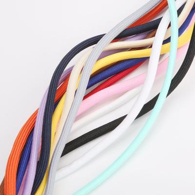 China Viable Customized In-stock Colorful Round Polyester Cotton Cords Ropes For Shoes Hoodies Draw Custom Rope Hoodie Rope for sale