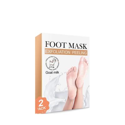 China Foot Private Label Goat Milk Extract Moisturize Feet Peel Exfoliate Mask Foot Skin Mask for sale