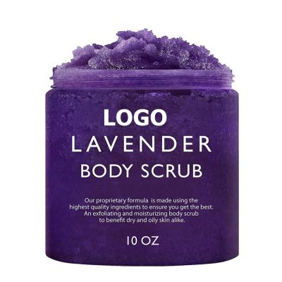 China Exfoliator OEM Natural Lavender Oil Exfoliating Body Scrub And Face Scrub for sale