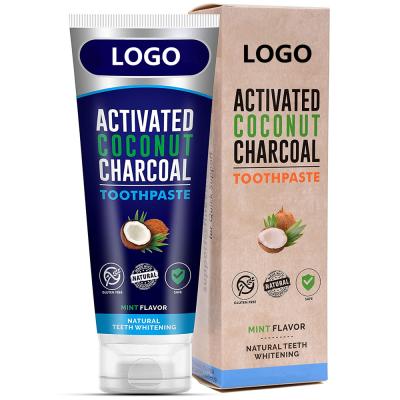 China Whitening Private Label 100% Natural Teeth Charcoal Whitening Toothpaste for sale