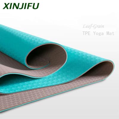 China Double Layer Durable Colors Resistance Band Teardrop Yoga Mat In The Gym With Carry Straps And Bag Exercise Inside for sale