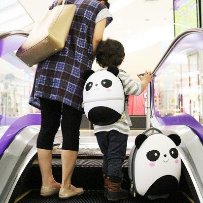 China Fashionable BB BAG Panda Face Trolley Printed Cute Suitcase Luggage For Kids for sale