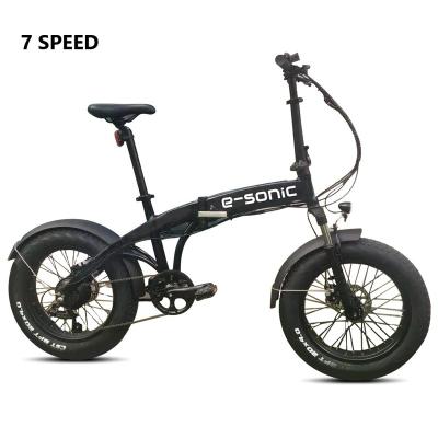 China New iFat-02A 20 inch 6061 aluminum alloy fat tire ebike 36v 7.8Ah 350w folding electric bicycle with rear hub motor for sale