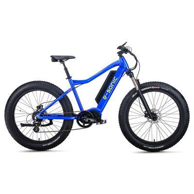 China High quality electric bicycles 26*4 inch aluminum alloy fat tire 26 inch ebike SEM-08 with mid drive motor 750w 8 speed snow ebike for sale