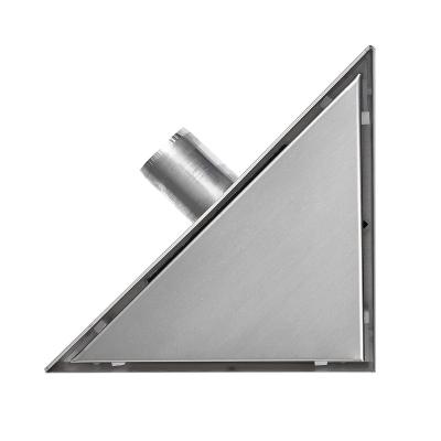 China Durable Triangle Linear Linear Shower Drain Floor Bathroom Insert Tile Stainless Steel Linear Drain for sale