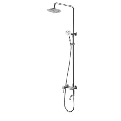 China Sale Factory Supply Durable Hot SUS 304 Stainless Steel Head 3 Ways Mixer Shower Set Hot Cold Cold Cold Shower Set for sale