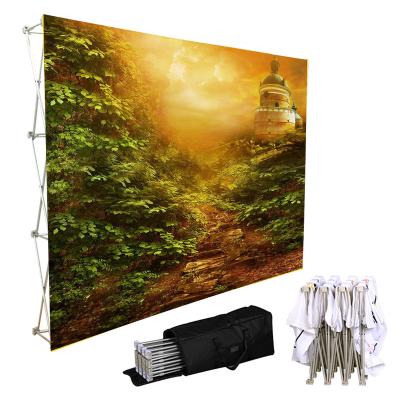 China Custom Portable Aluminum+plastic Aluminum Advertising Outdoor Pop Up Display Stand Retractable Backdrop Pop Up Display Stand for sale