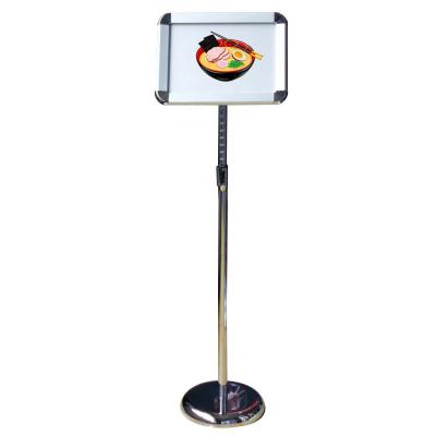 China Aluminum Menu Rack A3 Poster Display Floor Stand A4 A3 for sale