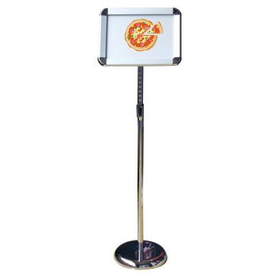 China Adjustable Aluminum Advertising Floor Stand A4 A3 Display Stand for sale